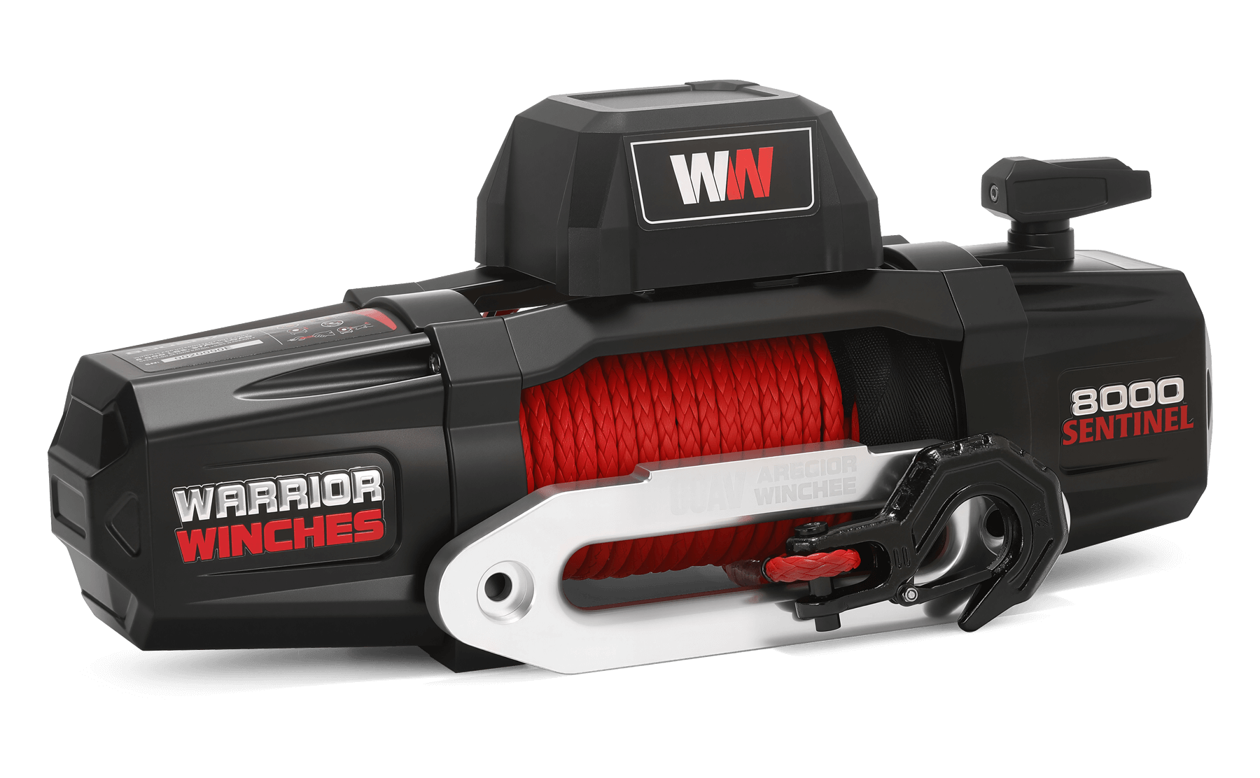 Sentinel 8000lb Electric Winch - 12v Synthetic Rope