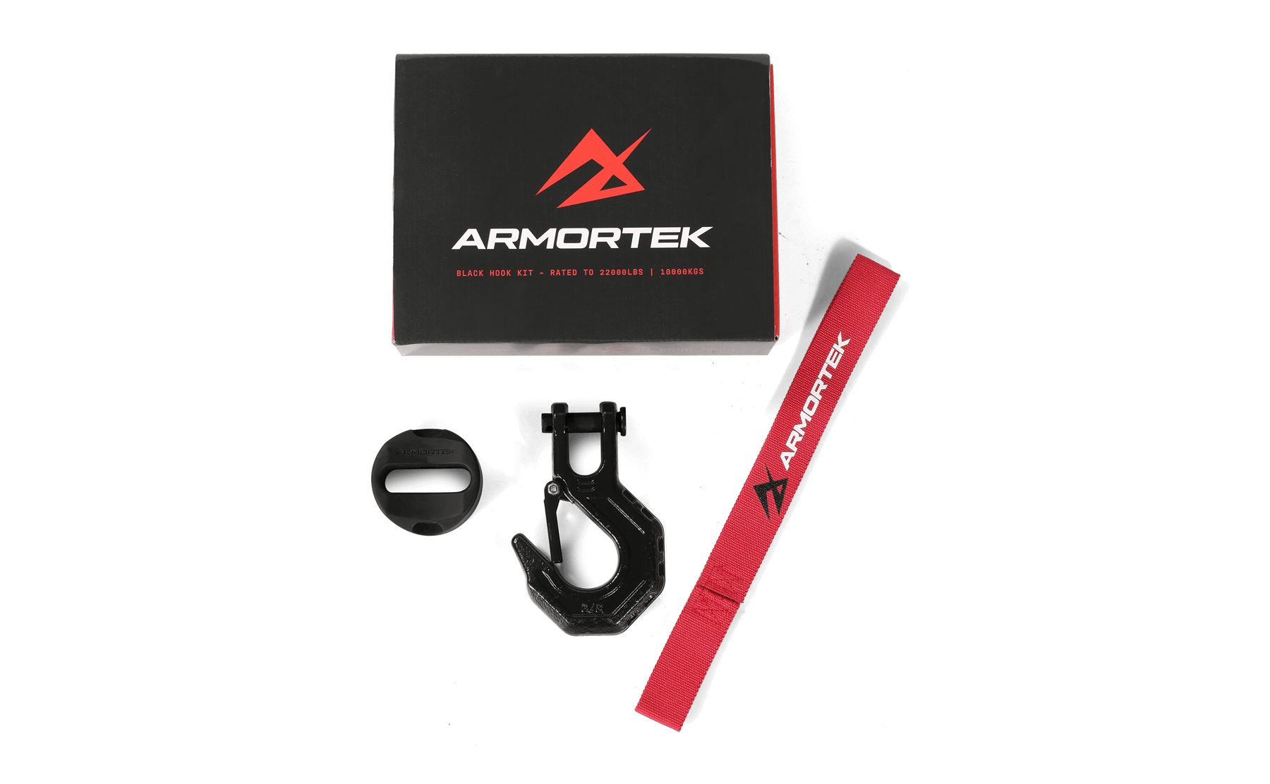 Armortek Black Hook Kit for 5/16 to 7/16" Rope - Rated 22000lbs
