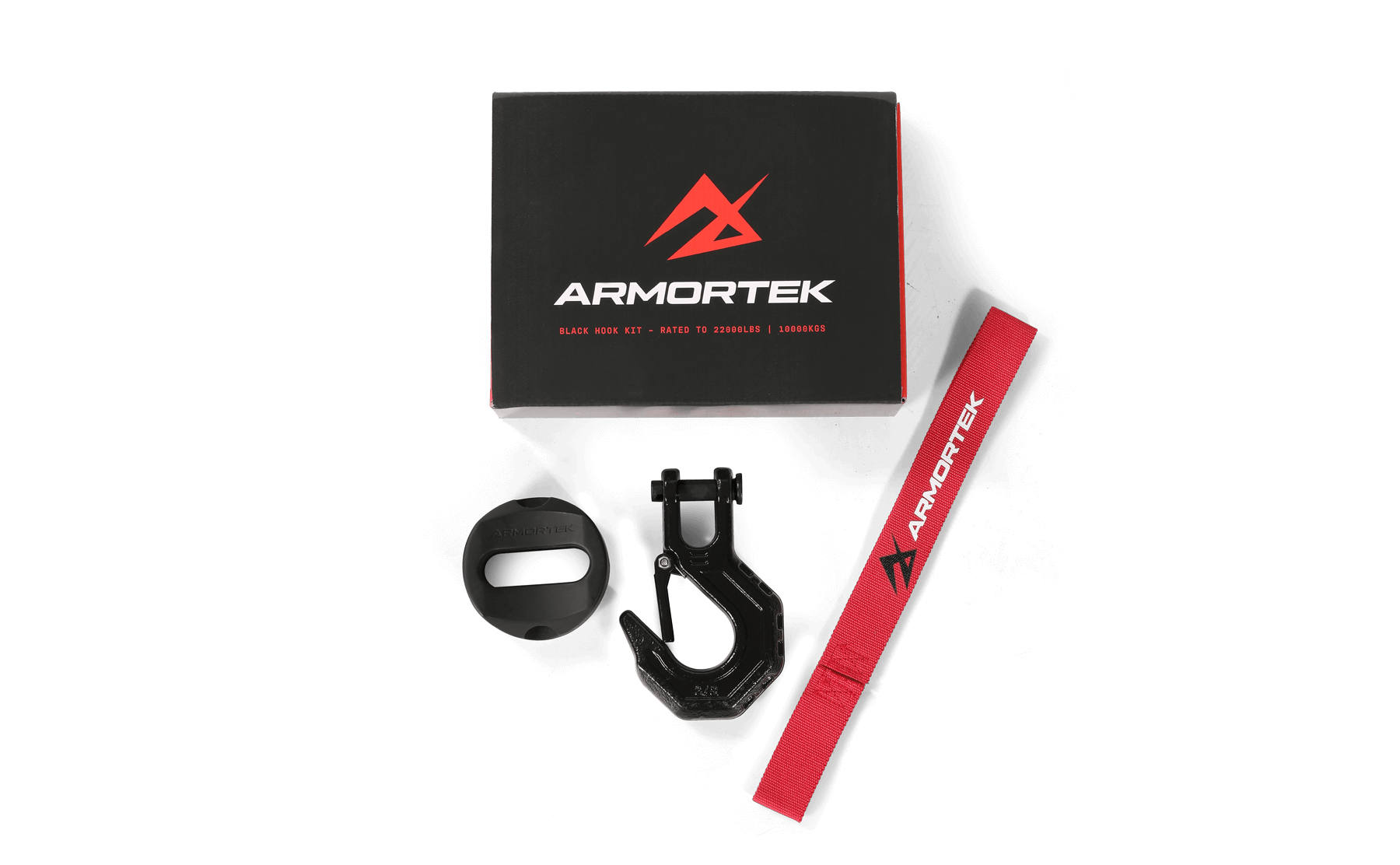 Armortek Black Hook Kit for 1/2" Rope - Rated 22000lbs