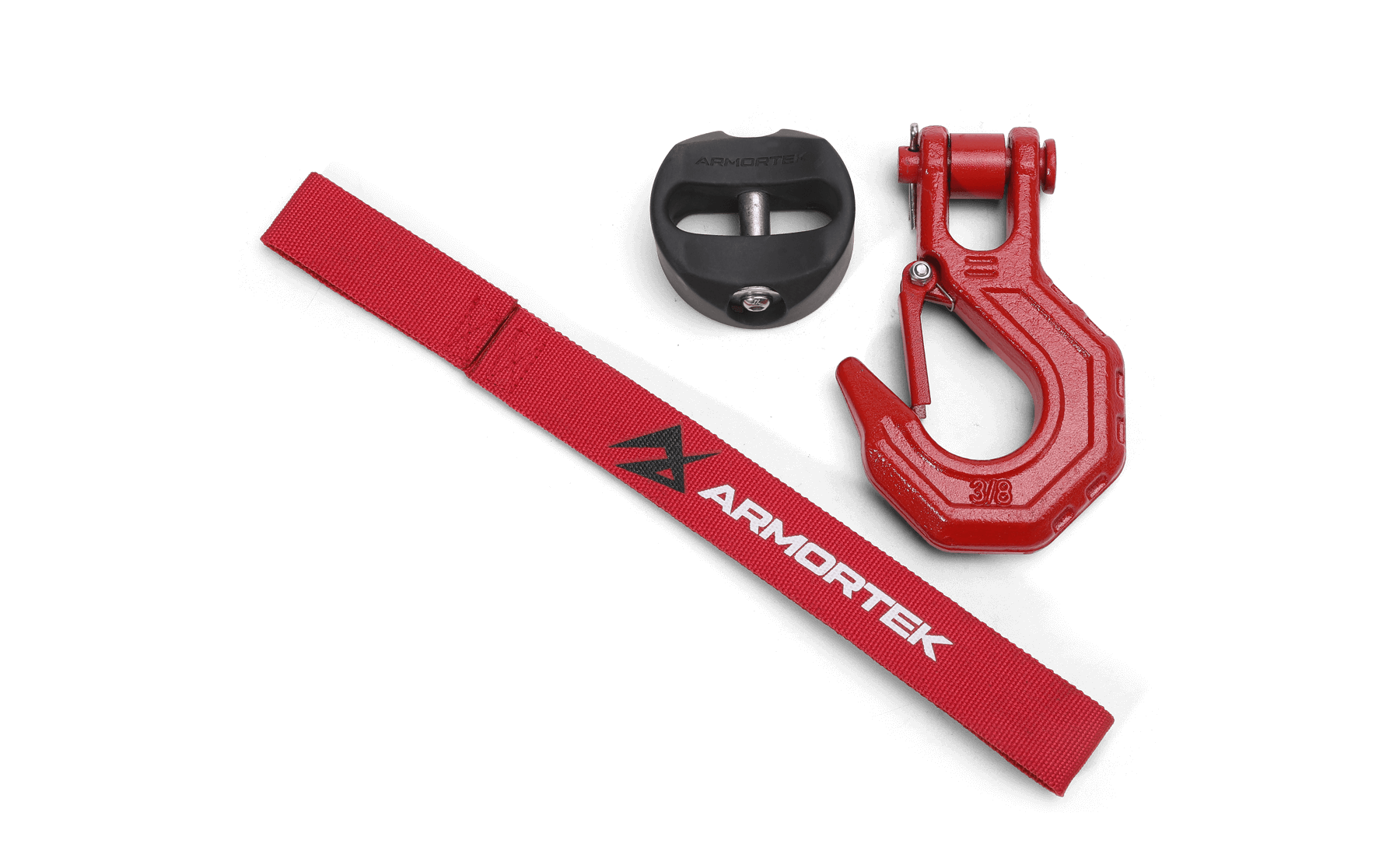 Armortek Red Hook Kit for 5/16 to 7/16" Rope - Rated 22000lbs