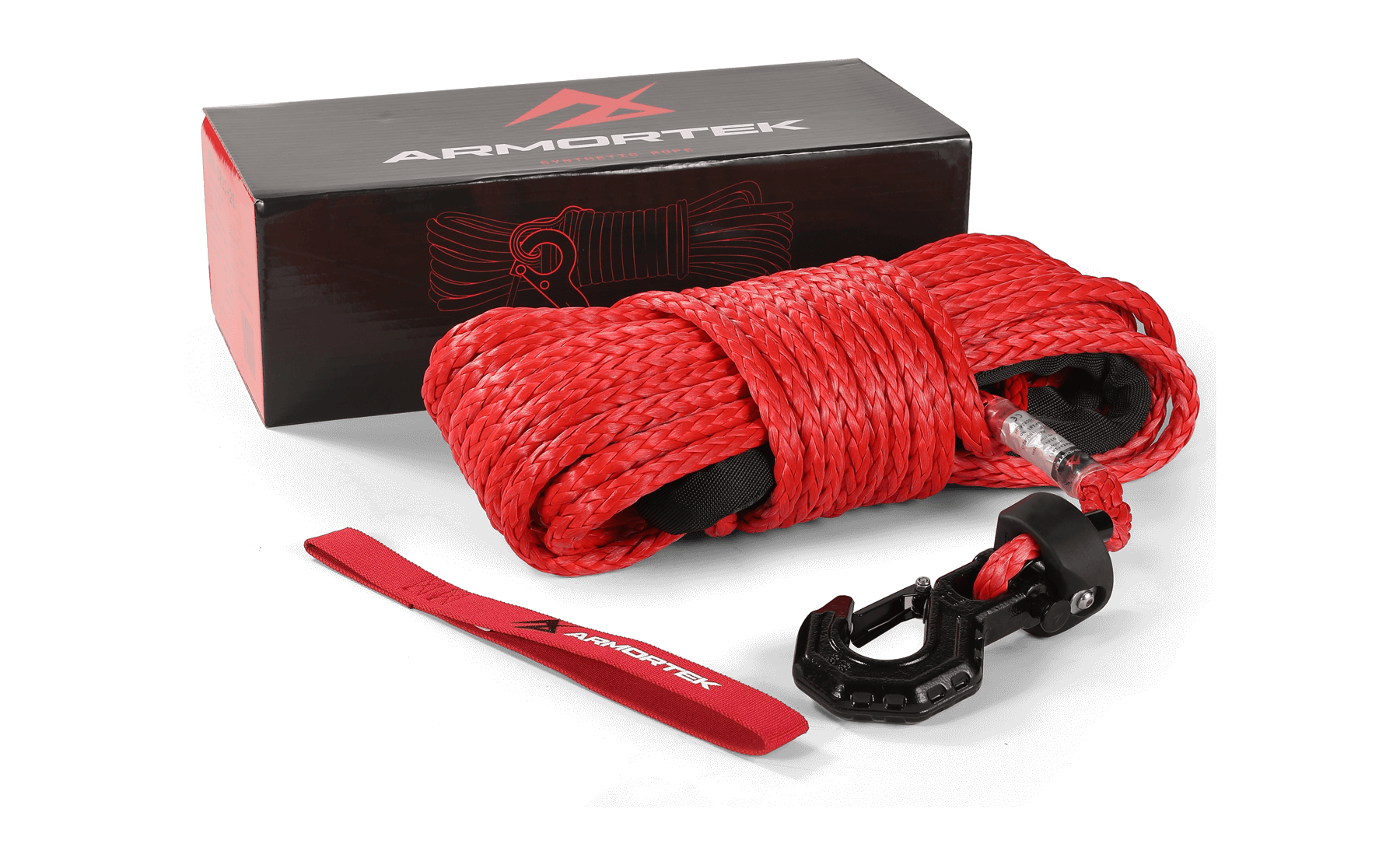 Armortek Synthetic Rope Kit 3/8" x 82' - MBL 22700 lbs - Warrior Winches USA