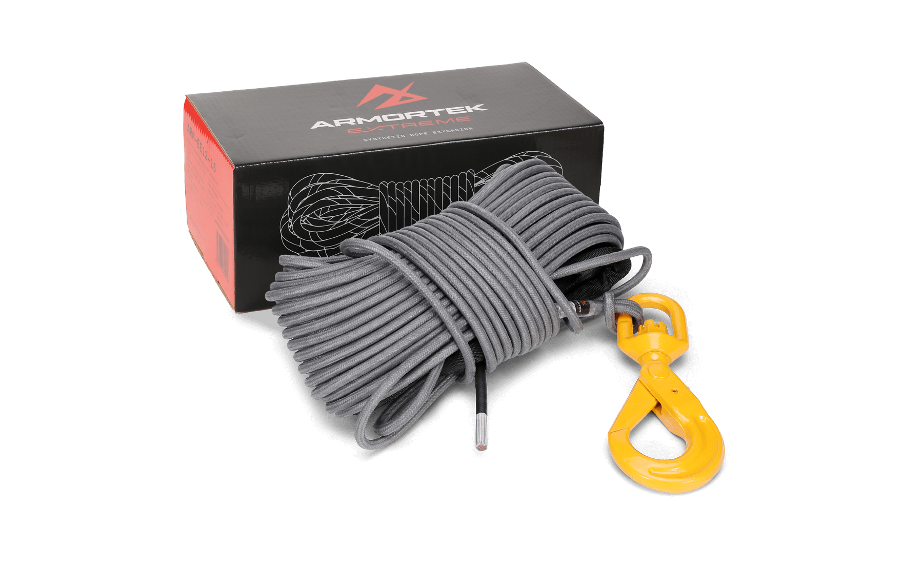 Armortek Extreme Industrial Synthetic Rope Kit 3/8" x 150' - MBL 18700 lbs - Warrior Winches USA