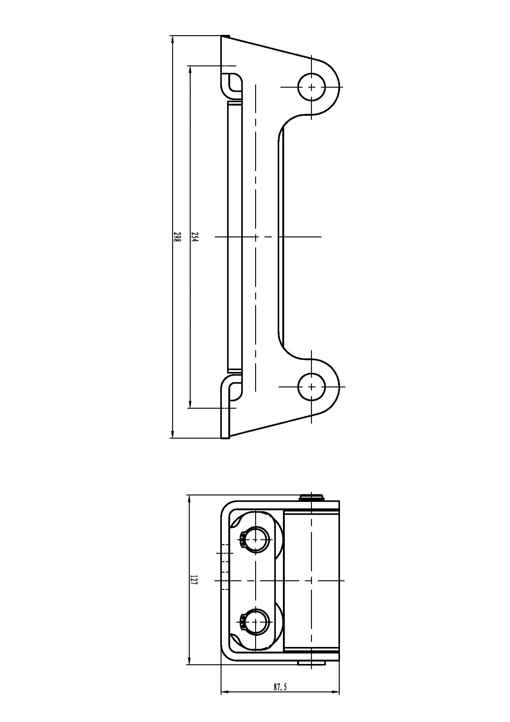 S/Steel Roller Fairlead - RFS150-CAD