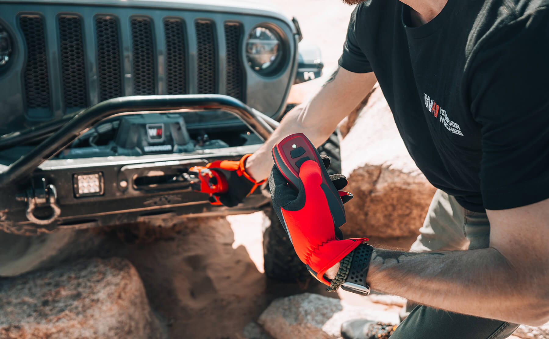 2in1 Wired Wireless Rechargeable Remote - Warrior Winches USA