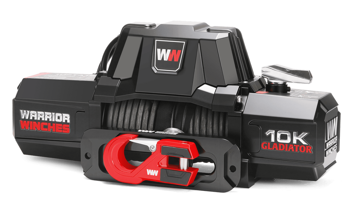 Gladiator V2 F-Type 10,000 Electric Winch - 12v Synthetic Rope