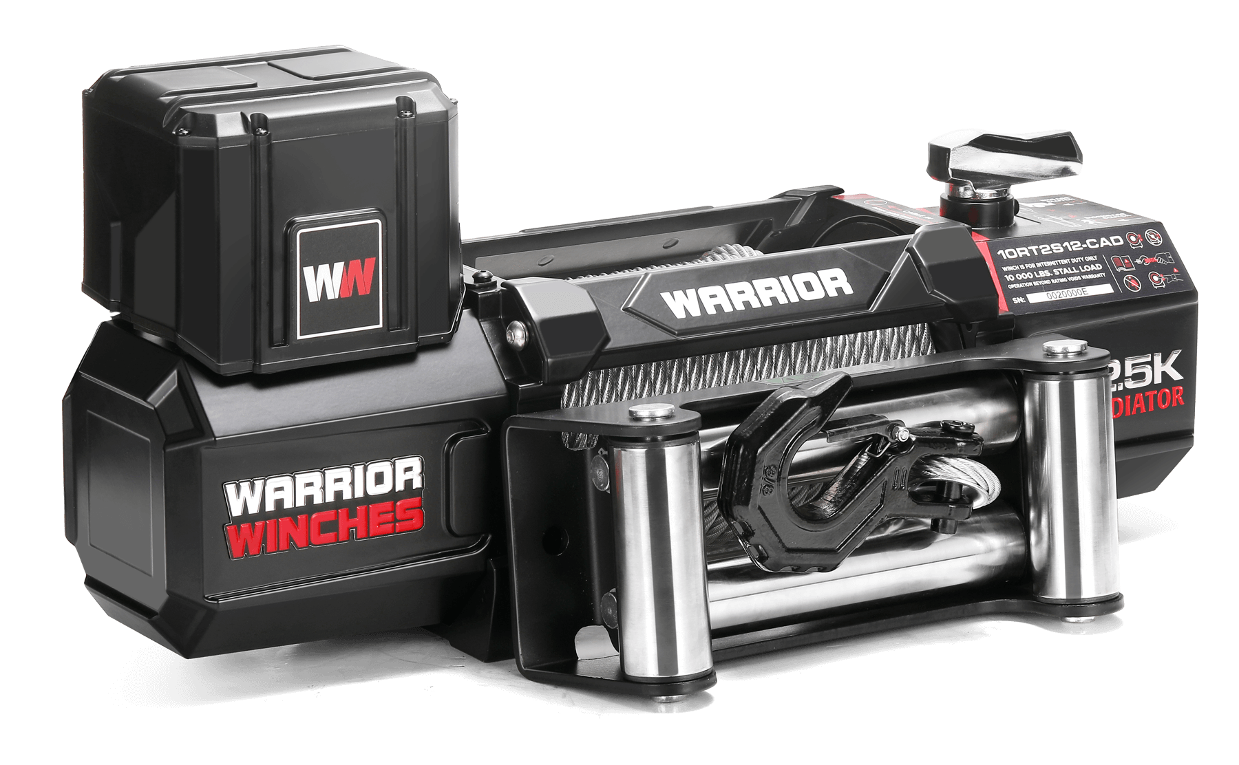 Gladiator V2 R-Type 12,500 Electric Winch - Wire Rope