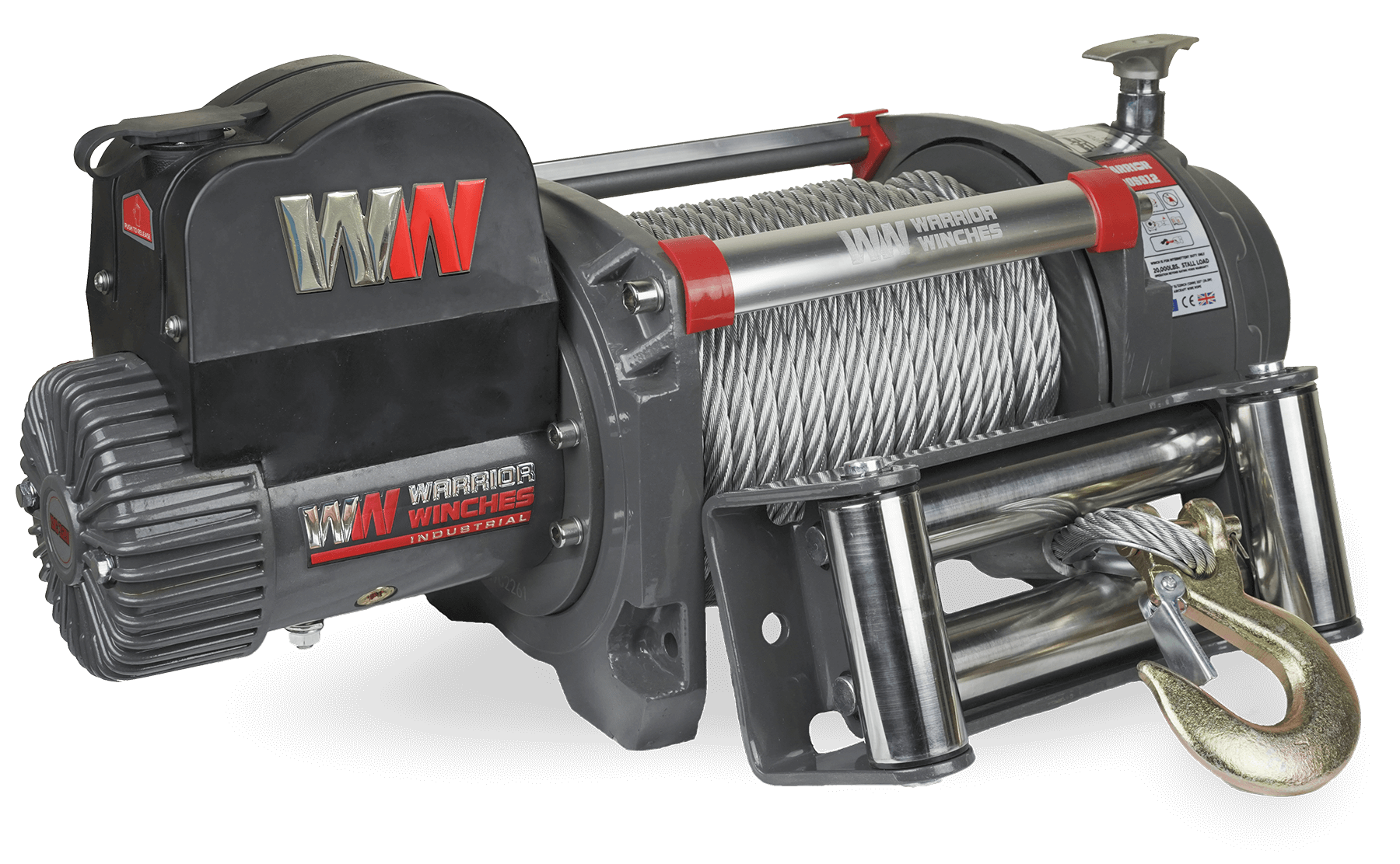 Samurai 20,000lb 12v Electric Winch - Steel Rope