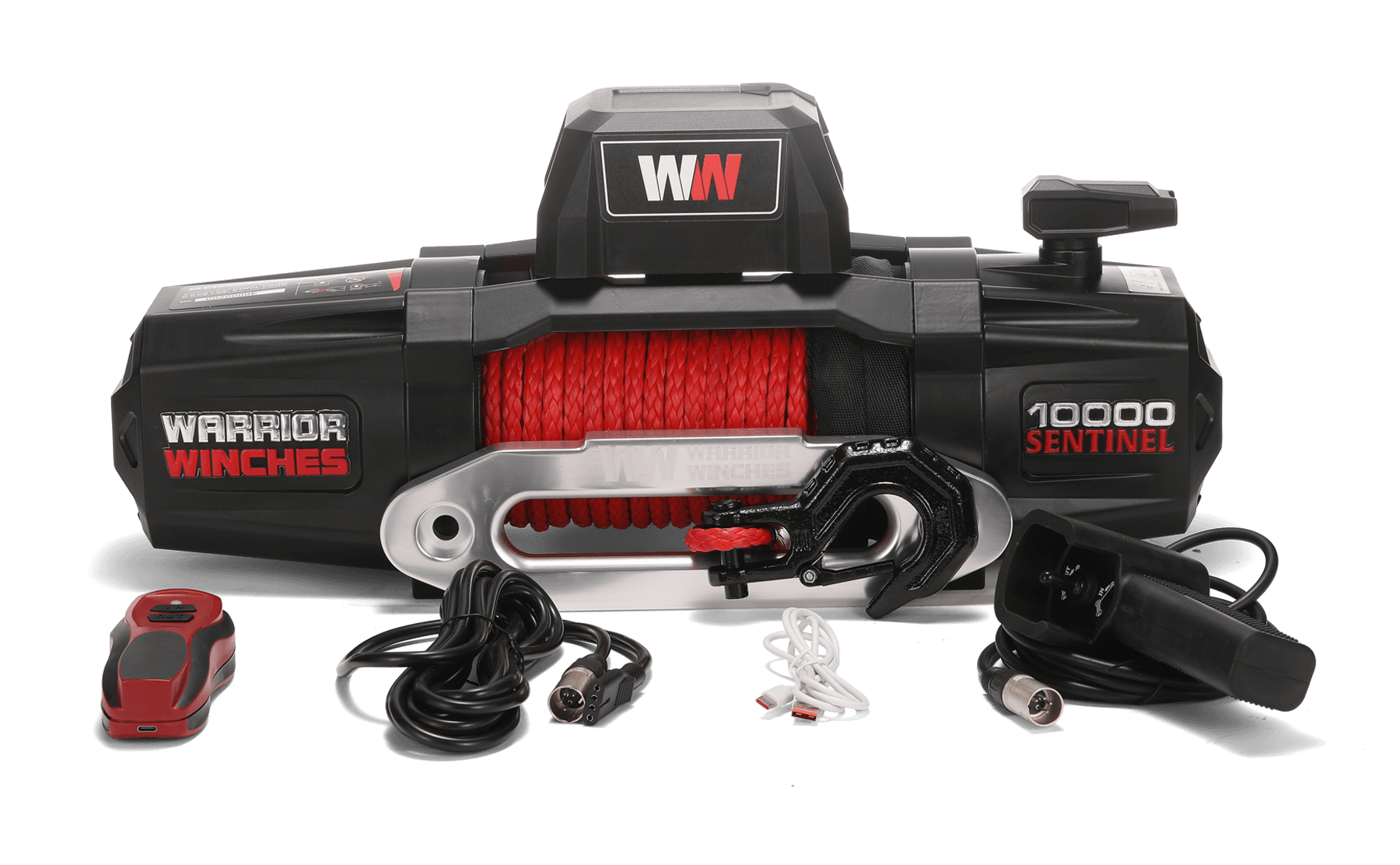 Sentinel 10000lb Electric Winch - 12v Synthetic Rope