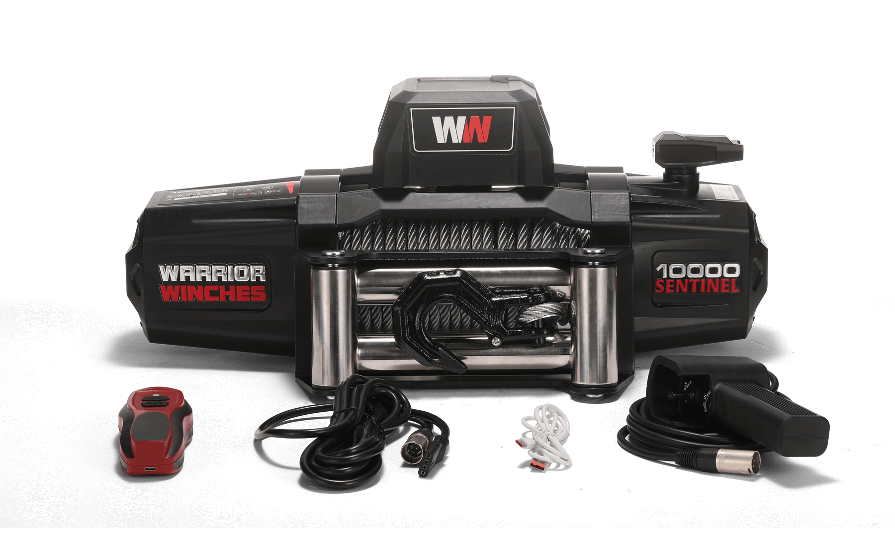Sentinel 10,000lb Electric Winch - 12v Steel Rope