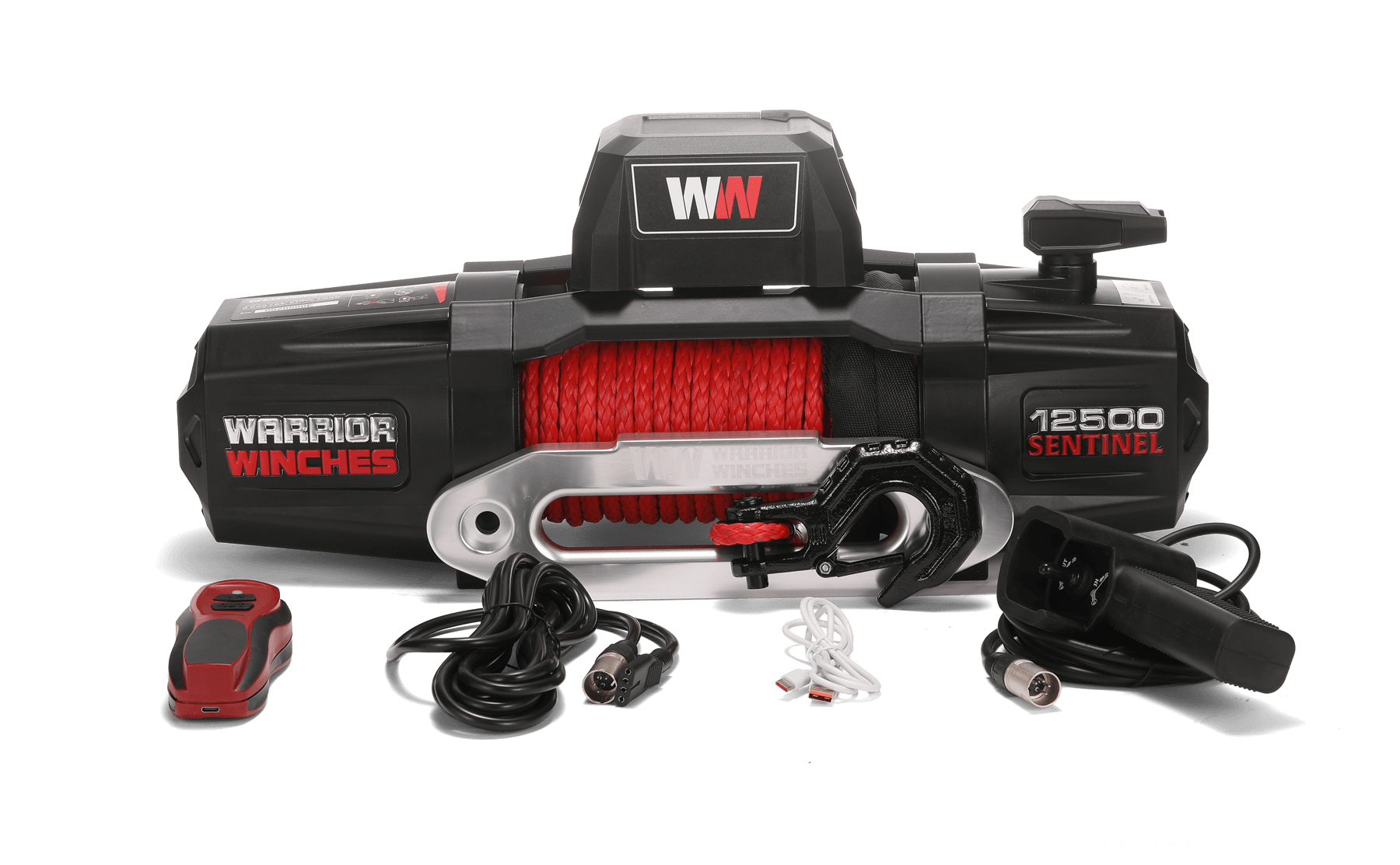 Sentinel 12500lb Electric Winch - 12v Synthetic Rope