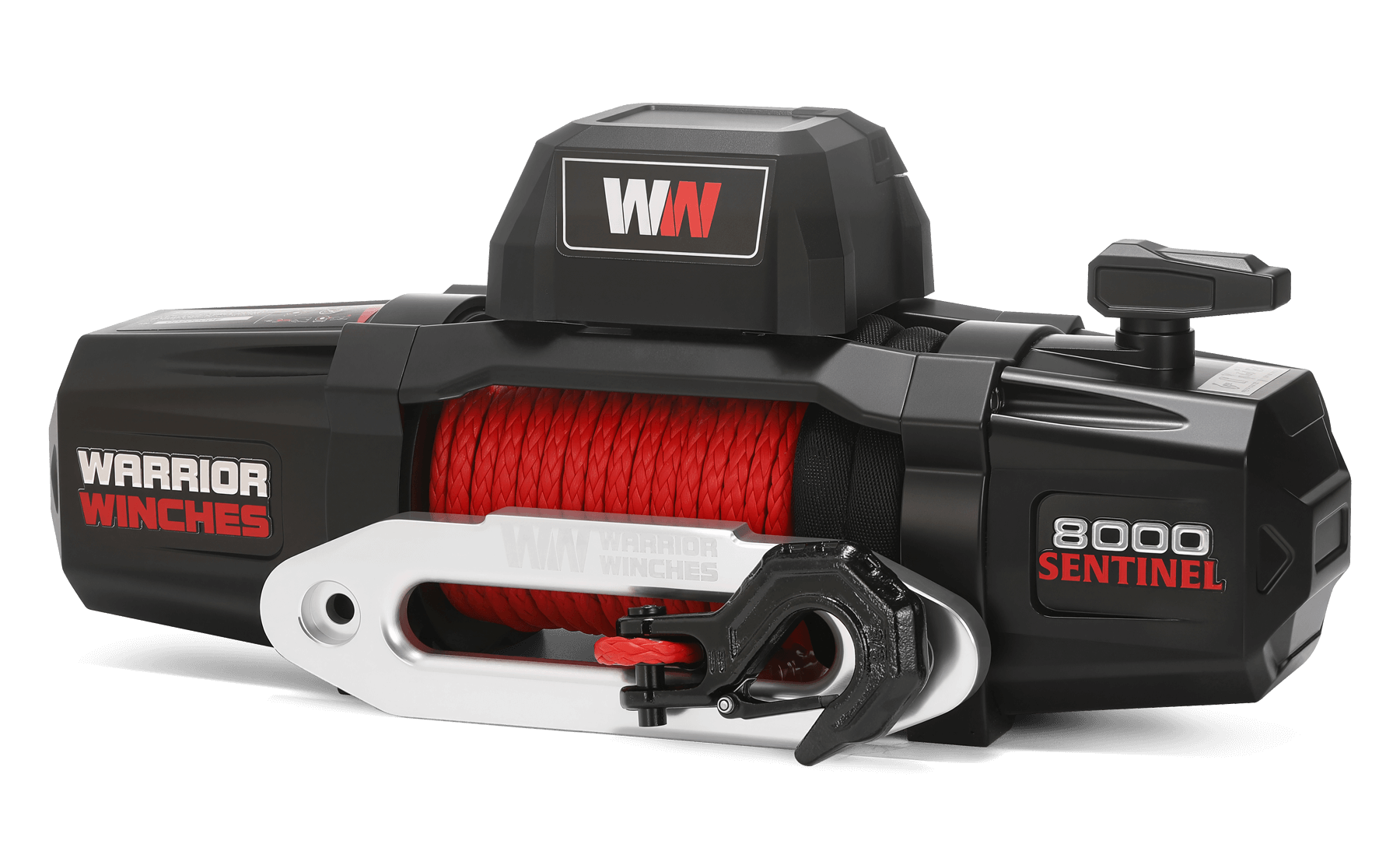 Sentinel 8000lb Electric Winch - 12v Synthetic Rope