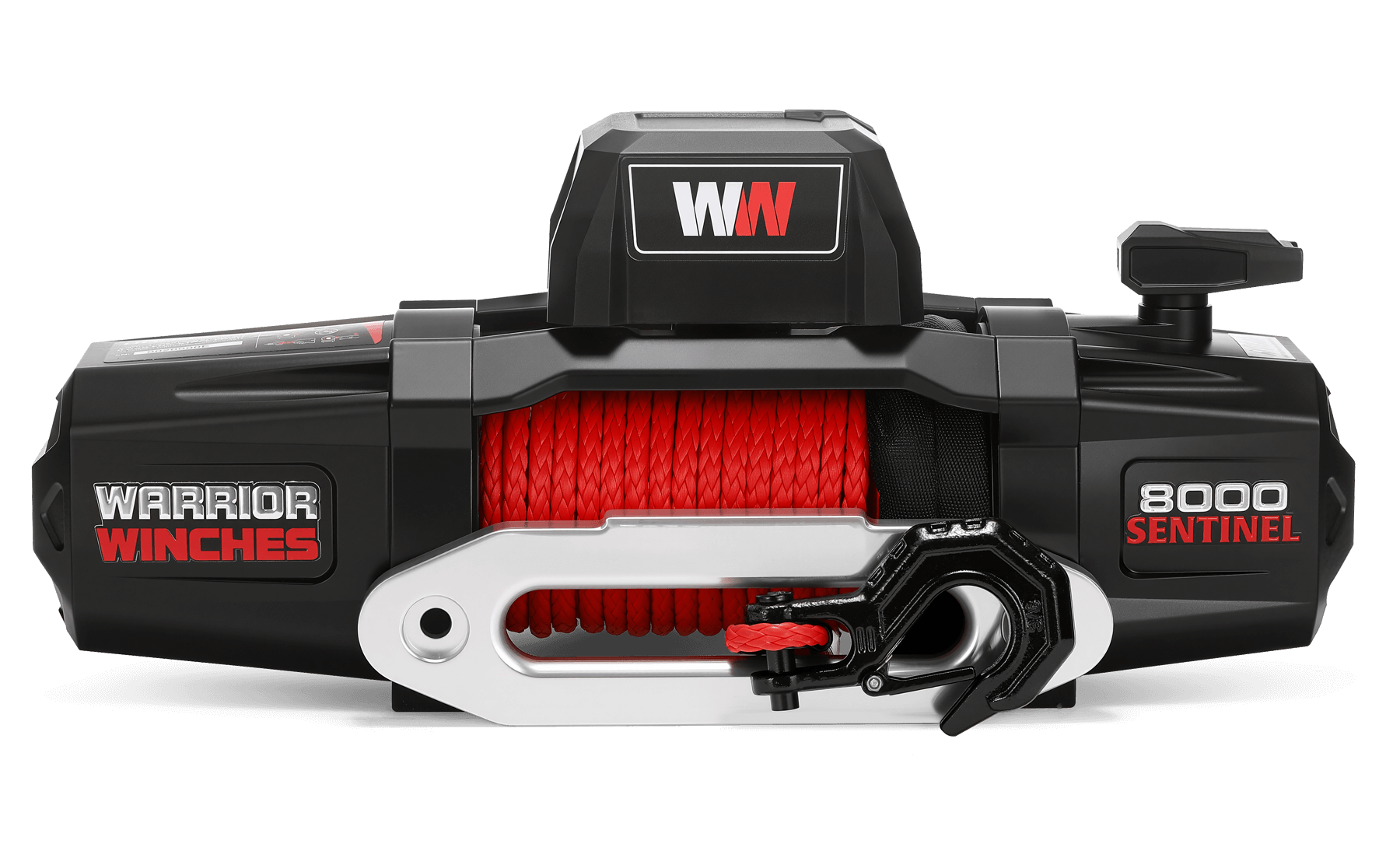 Sentinel 8000lb Electric Winch - 12v Synthetic Rope