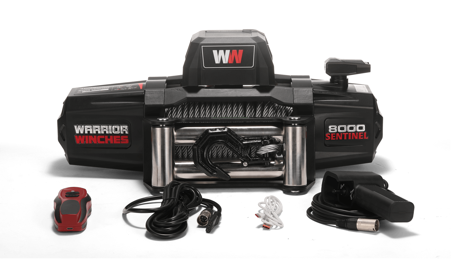 Sentinel 8000lb Electric Winch - 12v Steel Rope