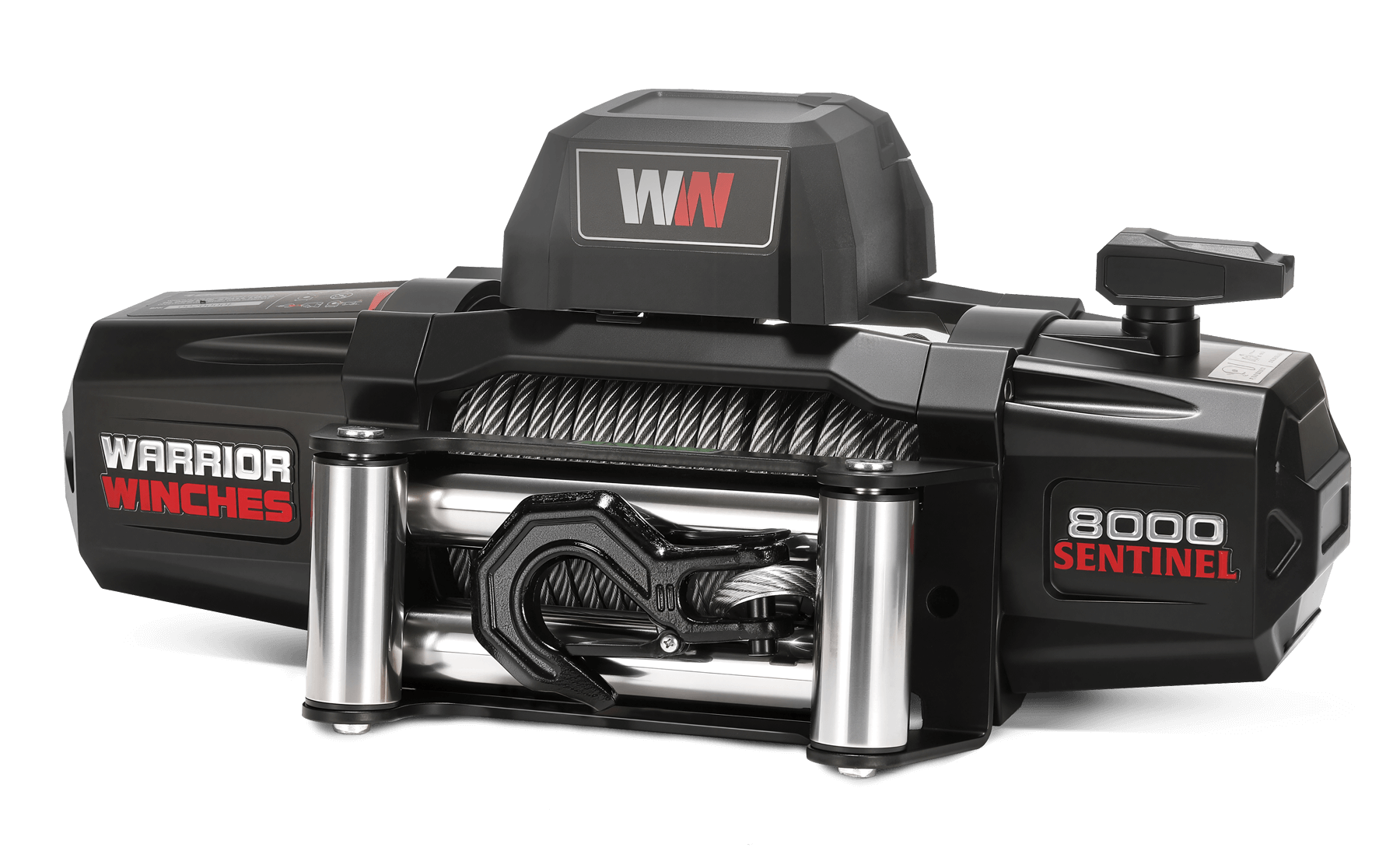 Sentinel 8000lb Electric Winch - 12v Steel Rope