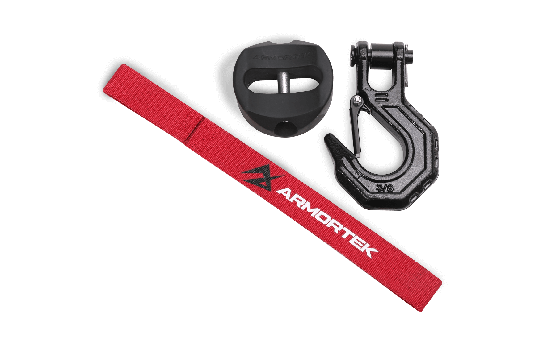 Armortek Black Hook Kit for 1/2" Rope - Rated 22000lbs