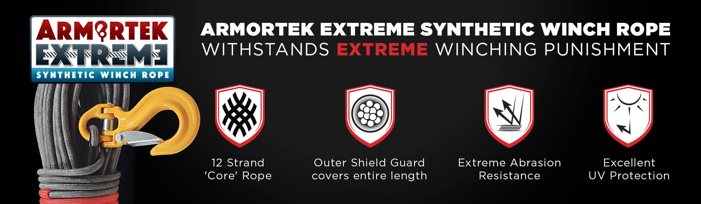 Armortek Extreme Synthetic Winch Rope