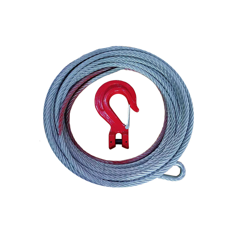 19/32”× 157‘ Steel Cable with Hook