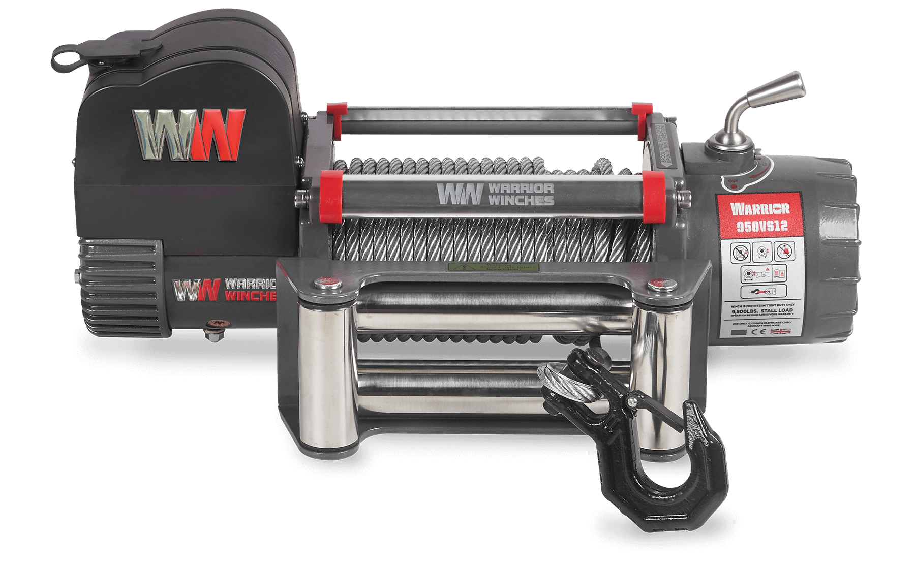 Samurai 10,000lb 12v Electric Winch - Steel Rope
