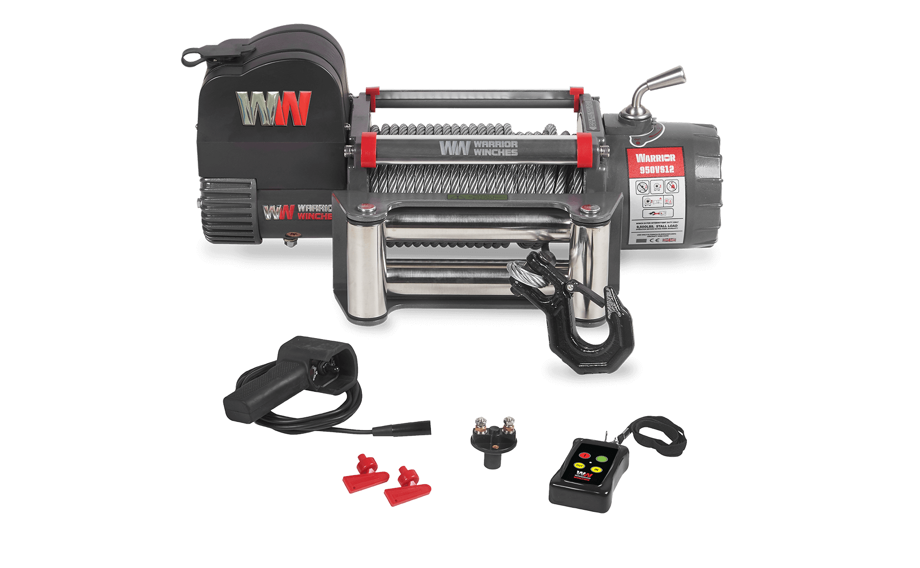 Samurai 10,000lb 12v Electric Winch - Steel Rope