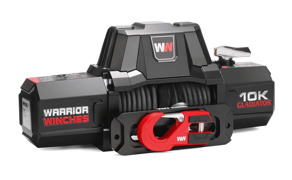 Gladiator V2 F-Type 10,000 Electric Winch - 12v Synthetic Rope