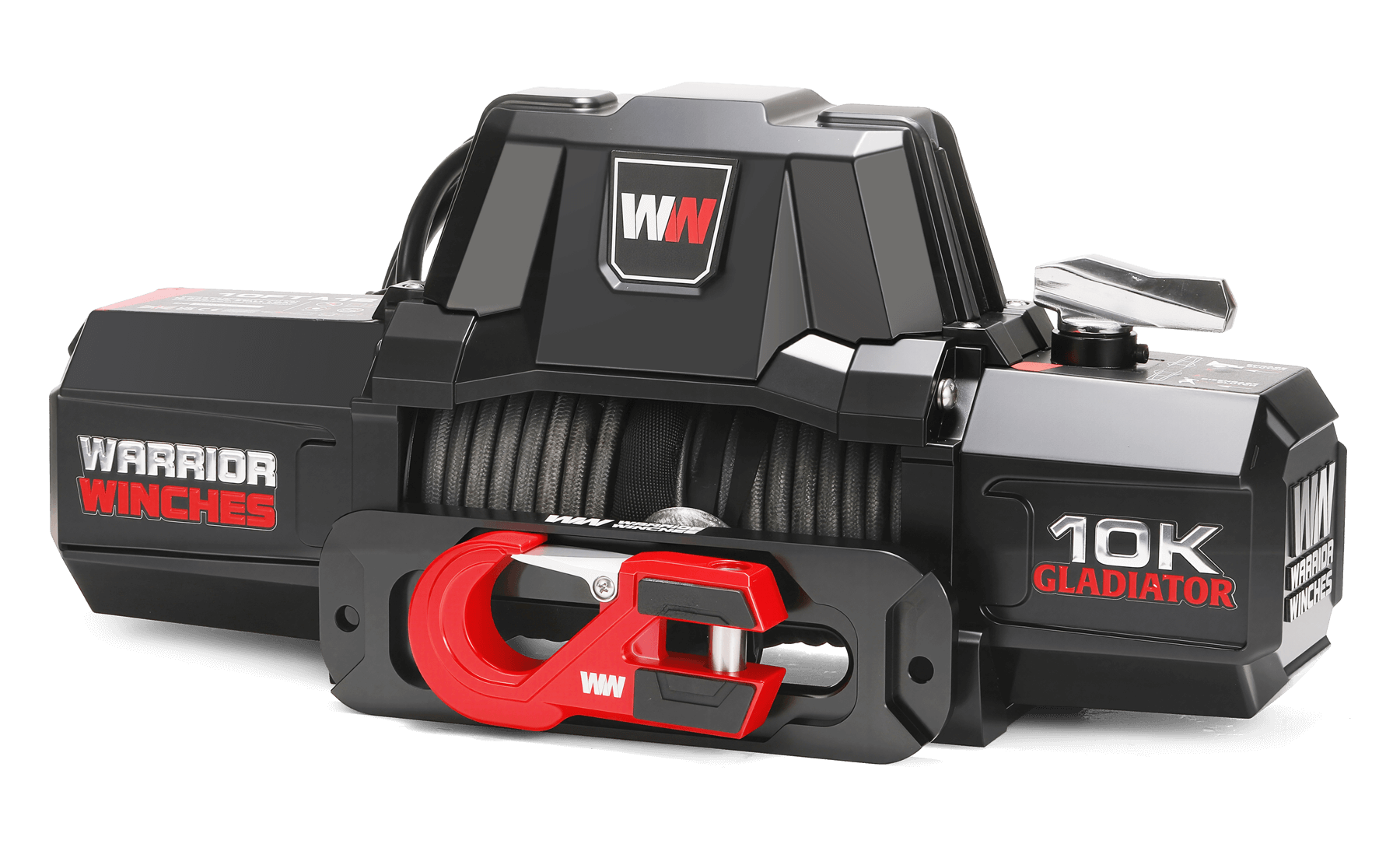 Gladiator V2 F-Type 10,000lb 12v Electric Winch - Synthetic Rope