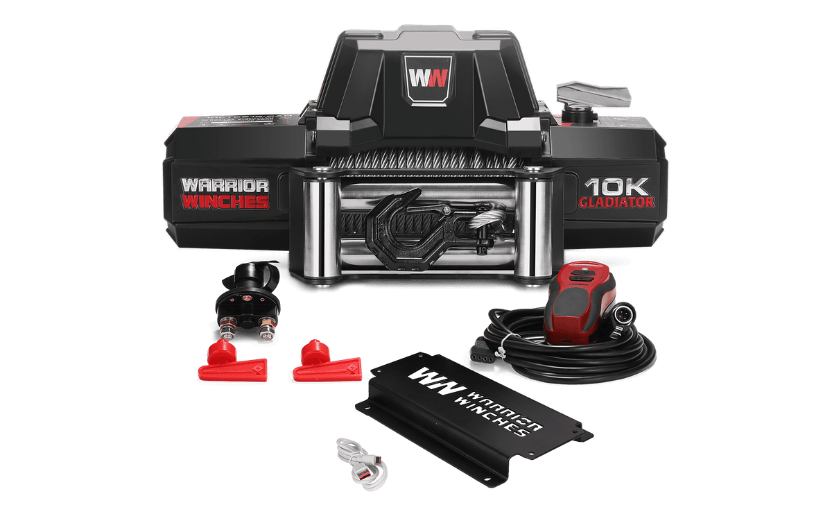 Gladiator V2 F-Type 10,000 Electric Winch - 12v Steel Rope