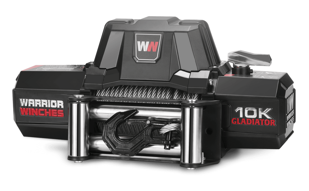 Gladiator V2 F-Type 10,000lb 12v Electric Winch - Warrior Winches USA