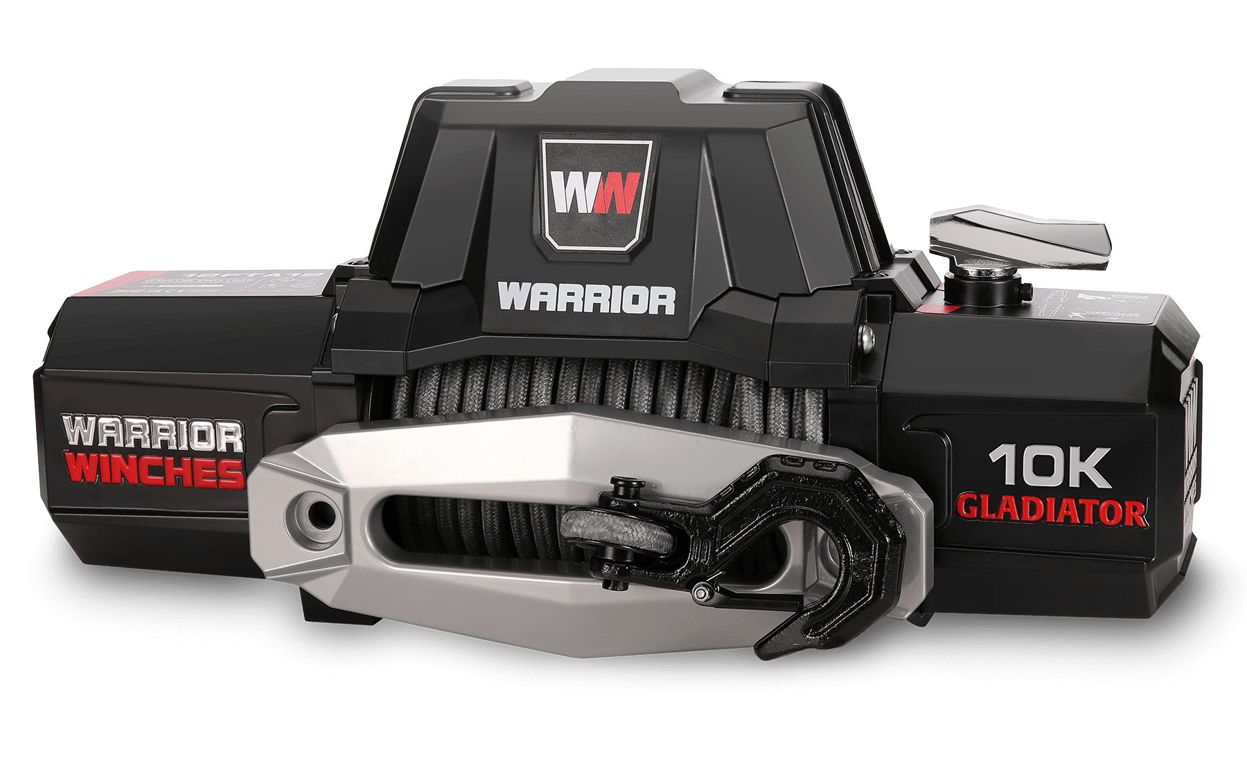 Gladiator F-Type 10,000lb 12v Electric Winch - Synthetic Rope