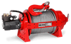 JR10 22,000lb (10 Ton) Industrial Hydraulic Winch - Steel Rope