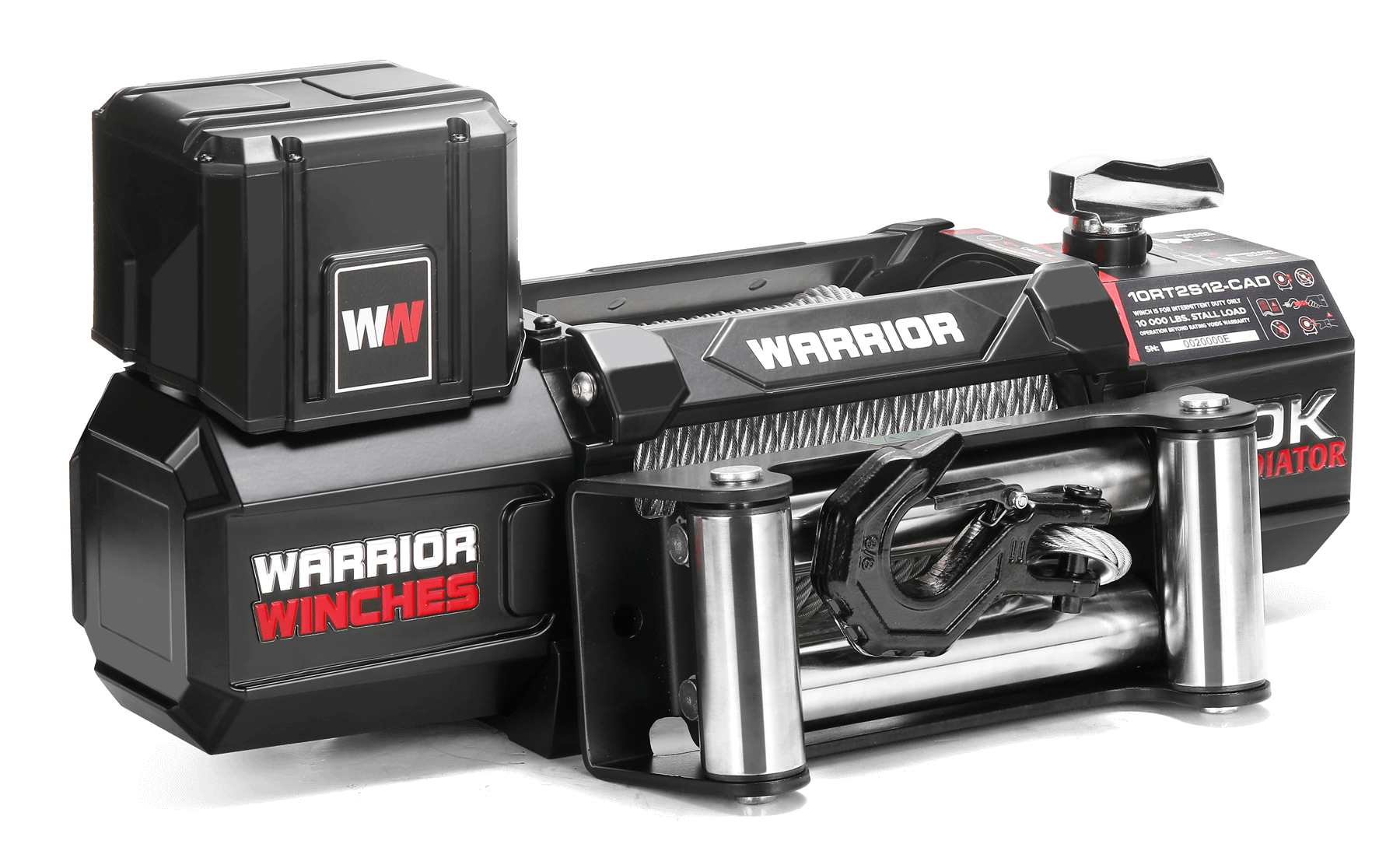 Gladiator V2 R-Type 12,500lb 12v Electric Winch - Steel Rope