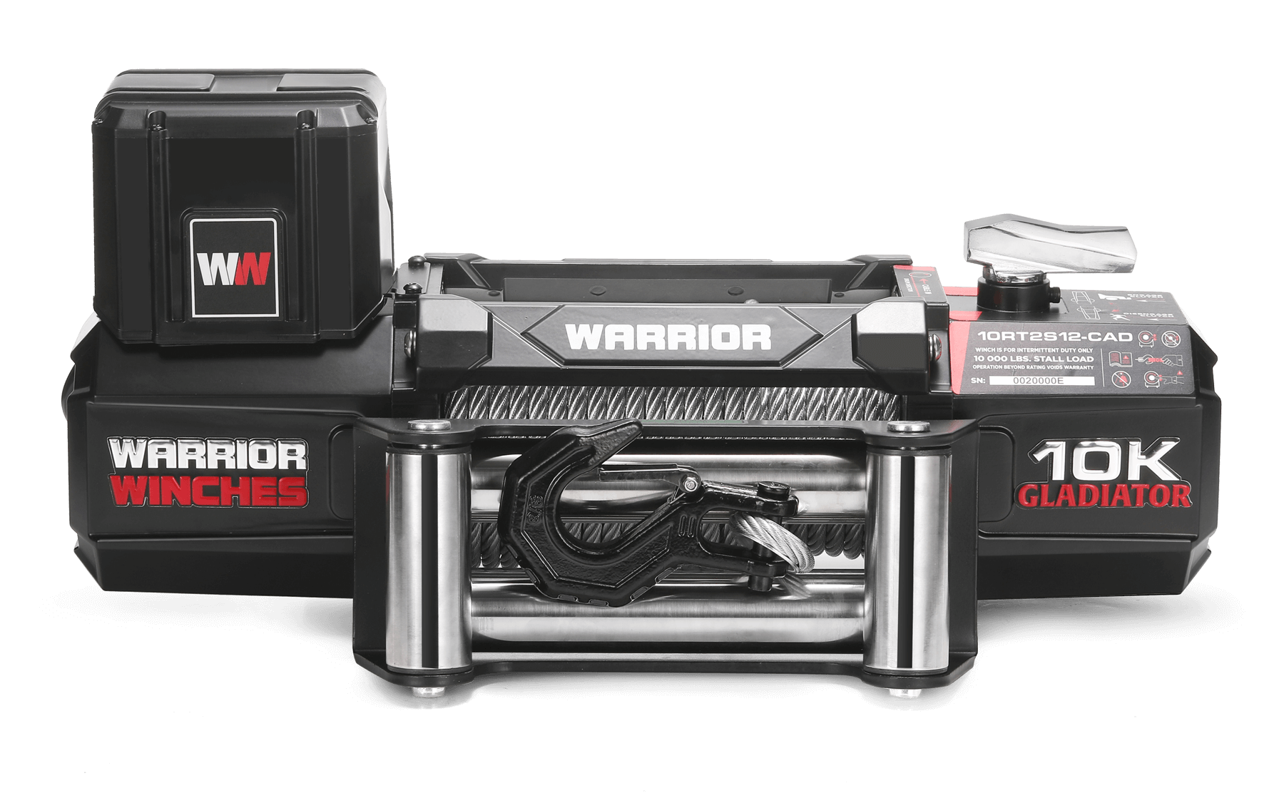 Gladiator V2 R-Type 12,500lb 12v Electric Winch - Steel Rope