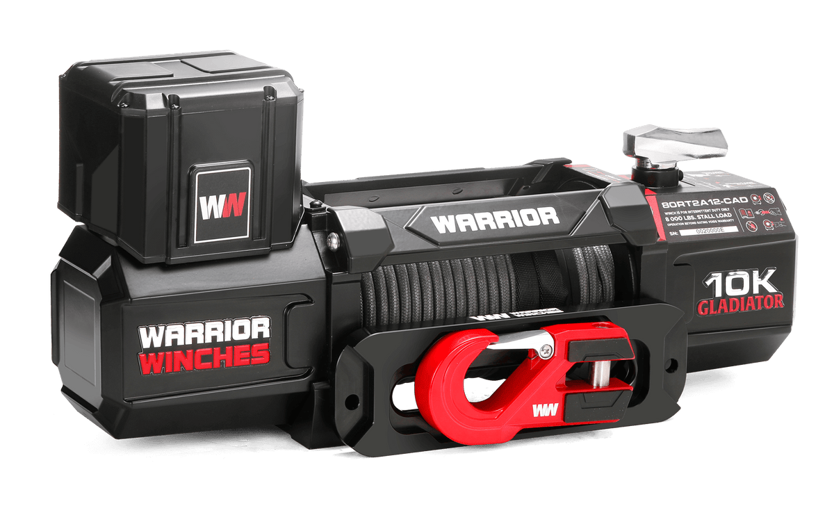 Gladiator V2 R-Type 10,000 Electric Winch - 12v Synthetic Rope