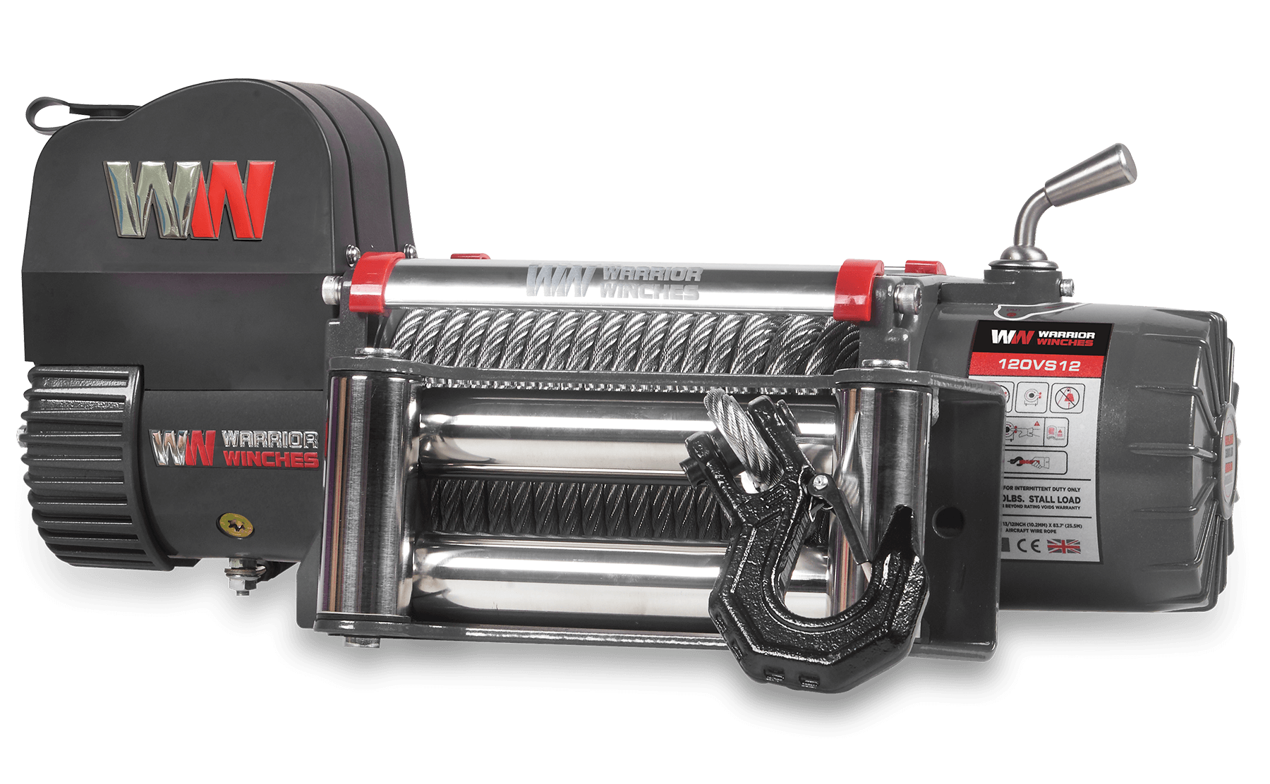 Samurai 12,500lb 12v Electric Winch - Steel Rope