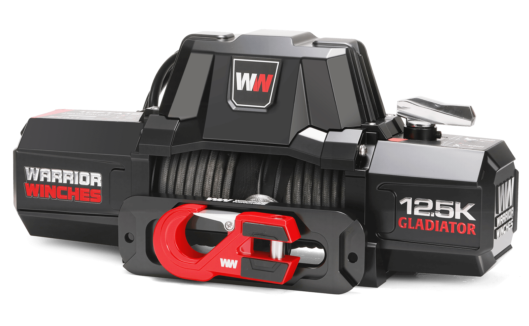 Gladiator V2 F-Type 12,500lb 12v Electric Winch - Synthetic Rope