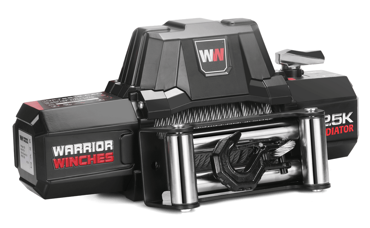 Gladiator V2 F-Type 12,500 Electric Winch - 12v Steel Rope