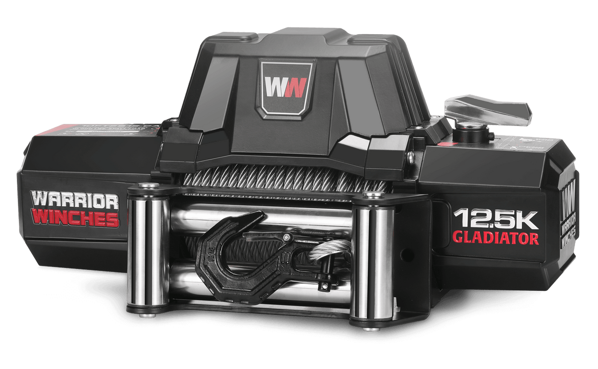Gladiator V2 F-Type 12,500 Electric Winch - 12v Steel Rope