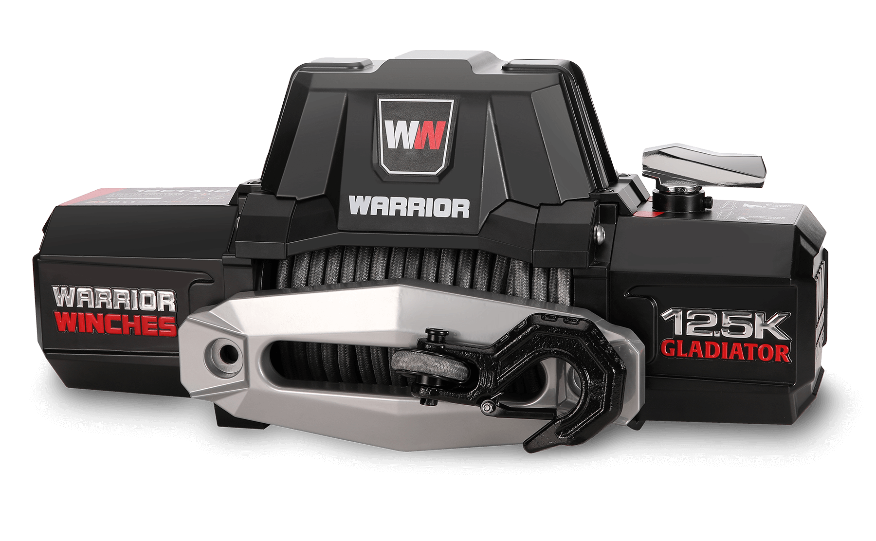 Gladiator F-Type 12,500lb 12v Electric Winch - Synthetic Rope