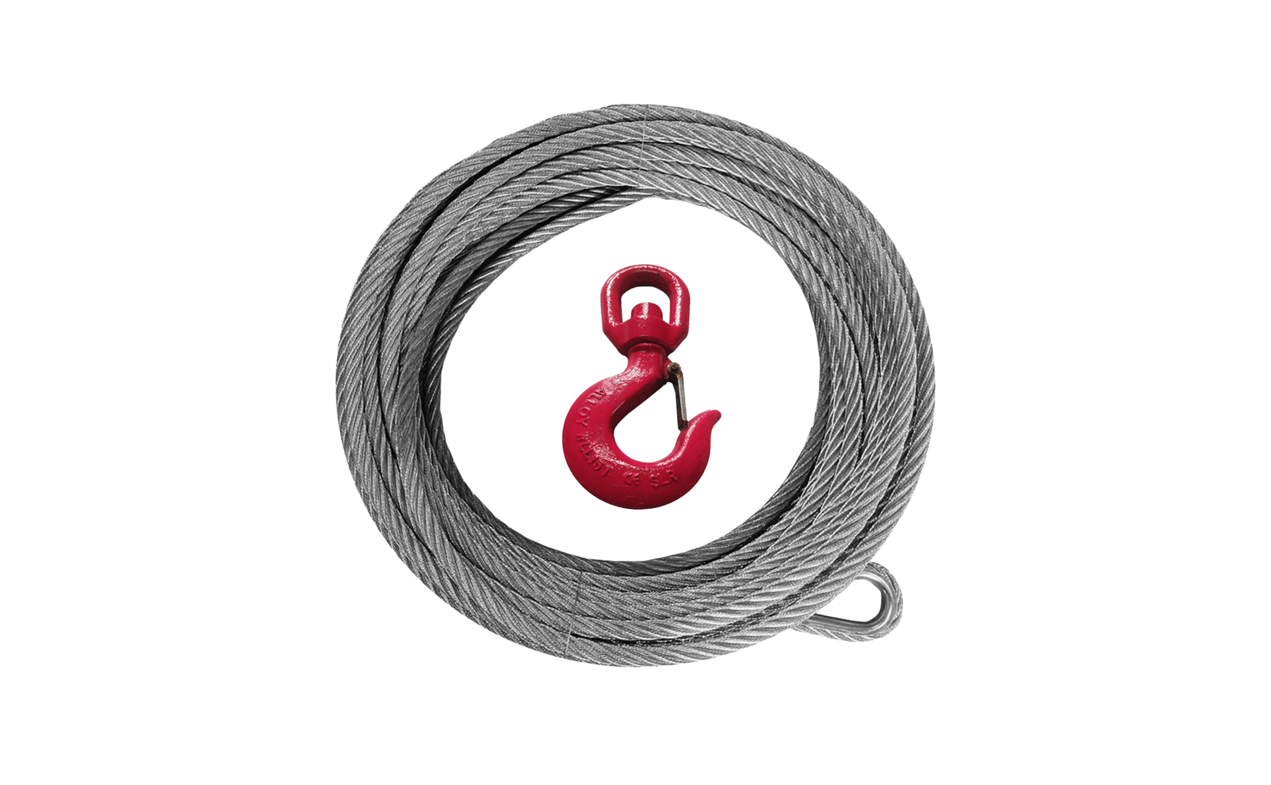 1.02" - 147' Steel Cable with Hook - Warrior Winches USA