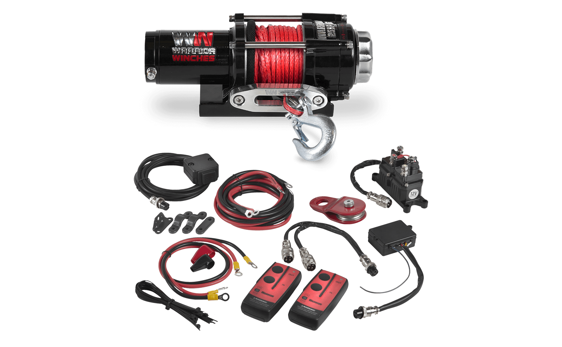 Ninja 2,500lb 12v Winch - Synthetic Rope | Warrior Winches