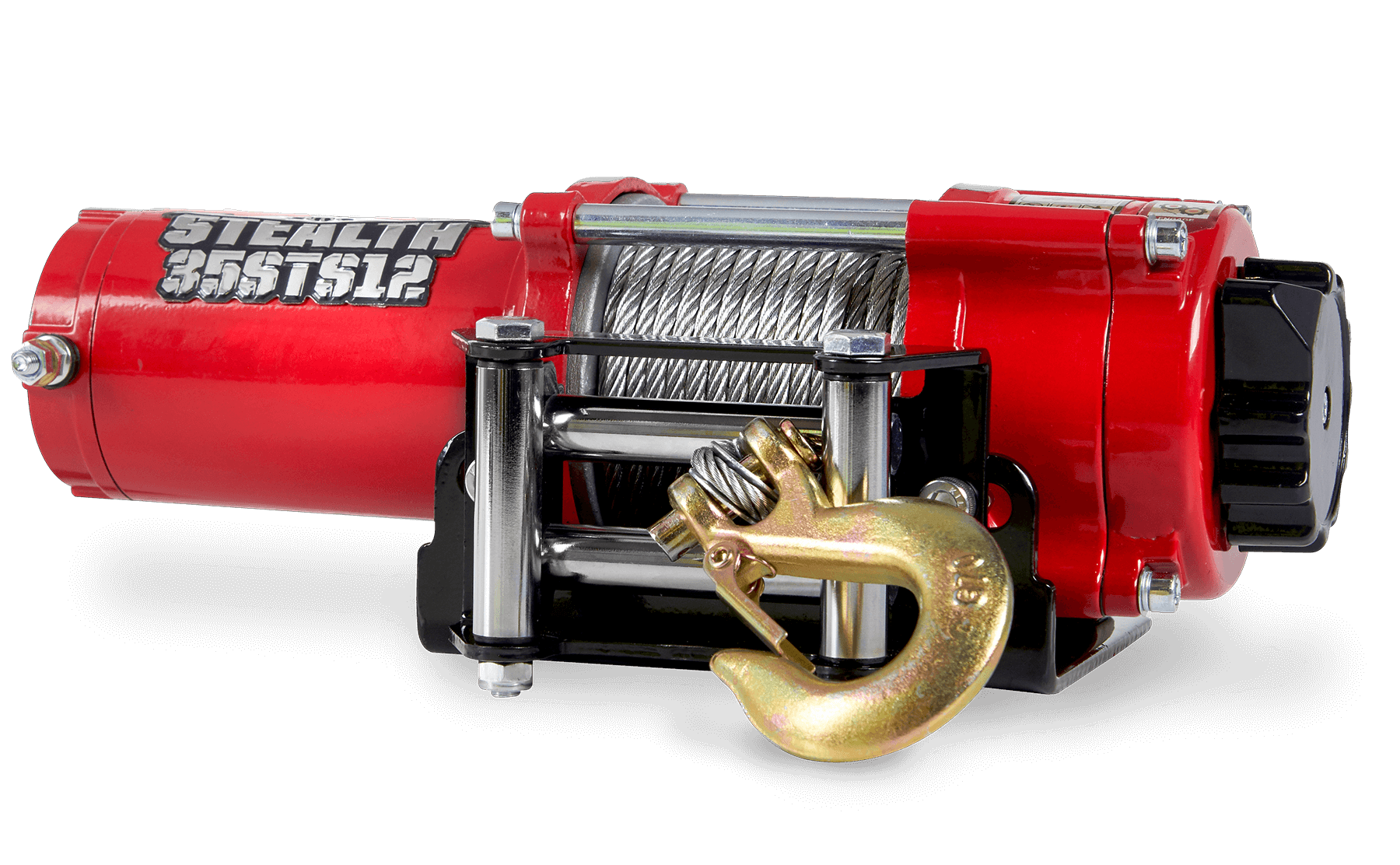 Stealth 3,500lb 12v Electric Winch - Steel Rope