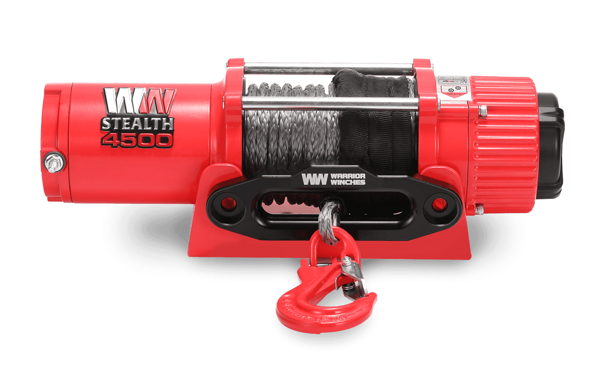 Stealth 4,500lb Electric Winch - 12v Synthetic Rope