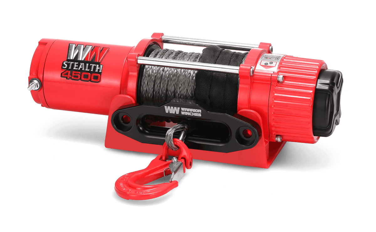 Stealth 4,500lb Electric Winch - 12v Synthetic Rope