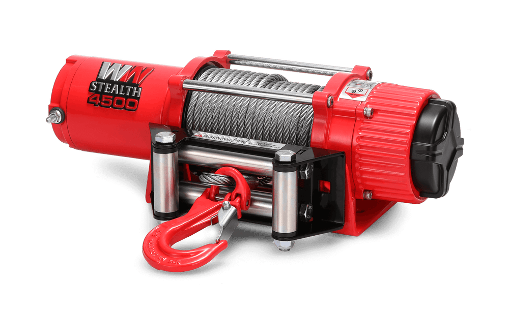 Stealth 4,500lb 12v Steel Rope Winch | Warrior Winches