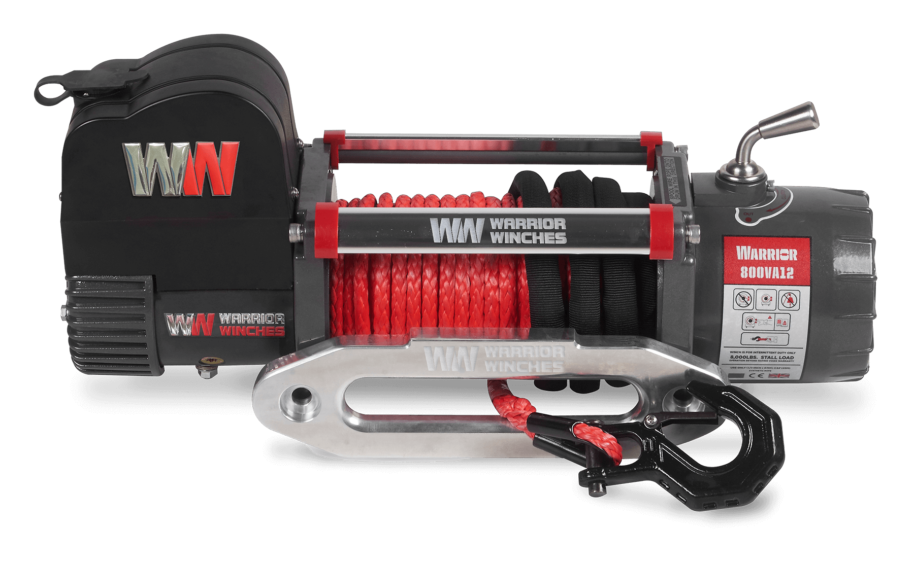 Samurai 8,000lb 12v Electric Winch - Synthetic Rope