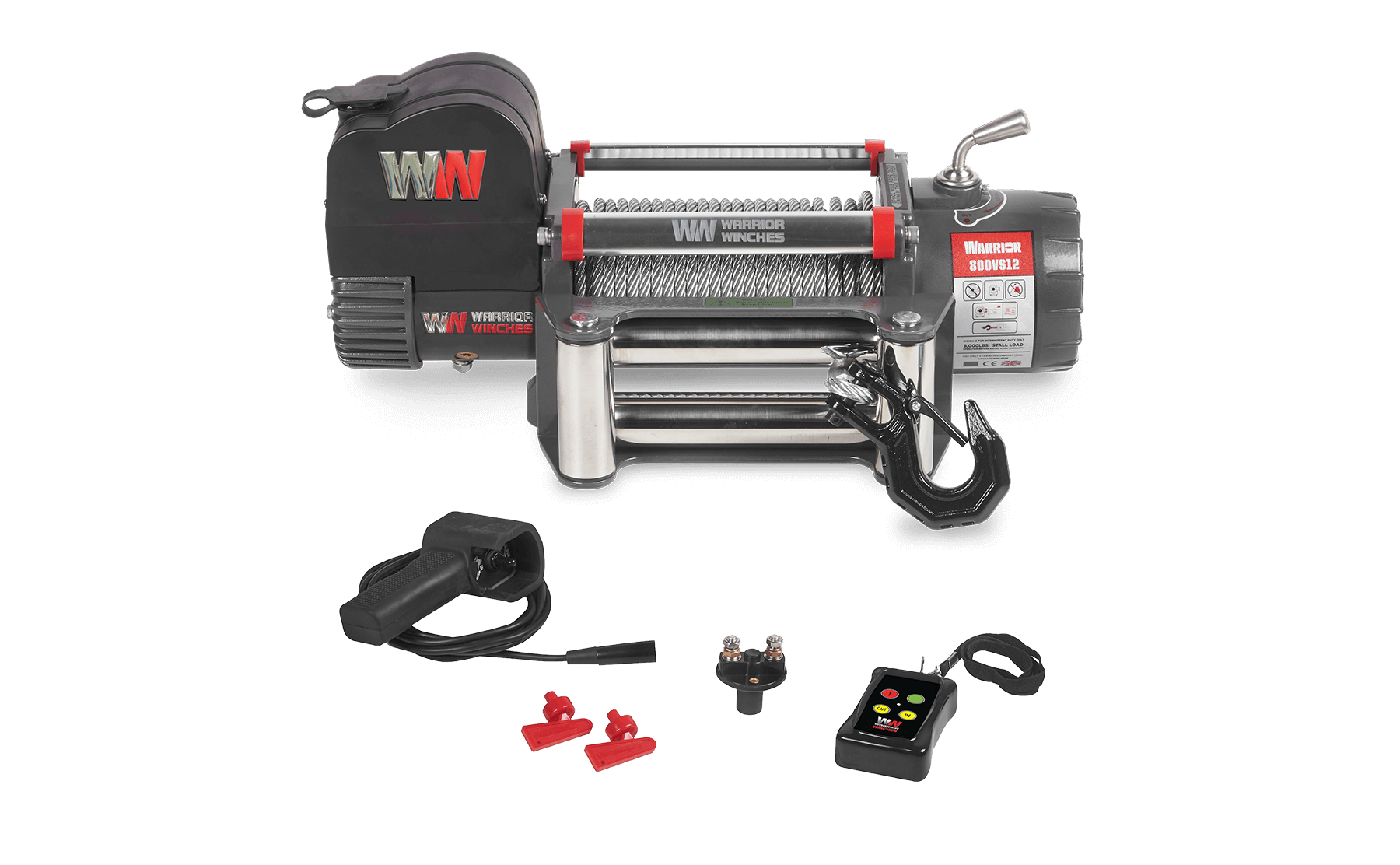 Samurai 8,000lb 12v Electric Winch - Steel Rope