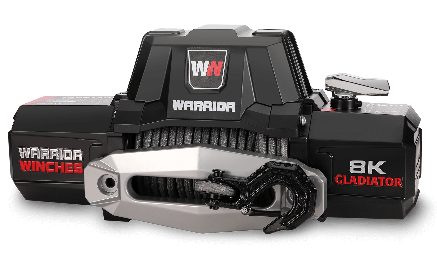 Gladiator F-Type 8,000lb 12v Electric Winch - Synthetic Rope