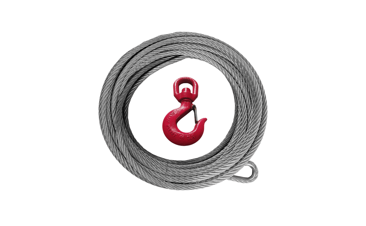 0.79”×131’ Steel Cable with Hook