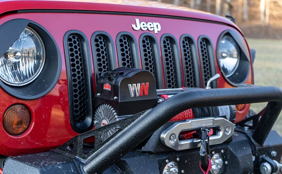 Samurai 8,000lb 12v Electric Winch - Synthetic Rope