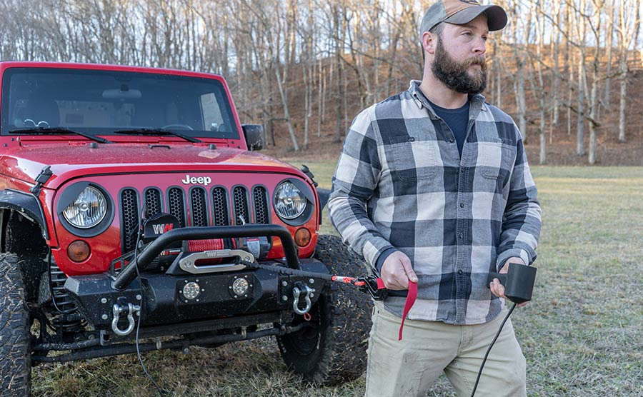Samurai 8,000lb 12v Electric Winch - Synthetic Rope