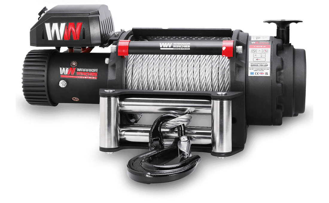 Winch Rope Steel T1000 18,000lb Severe Duty Winch - Steel Rope | Warrior Winches
